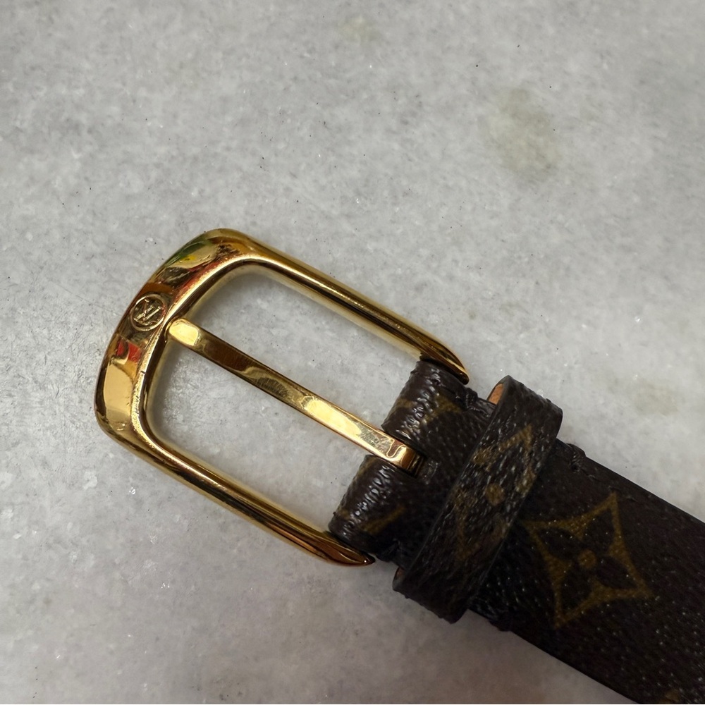 LOUIS VUITTON CURVED BELT SIZE 90 dust bag and box added extra hole - Picture 7 of 12